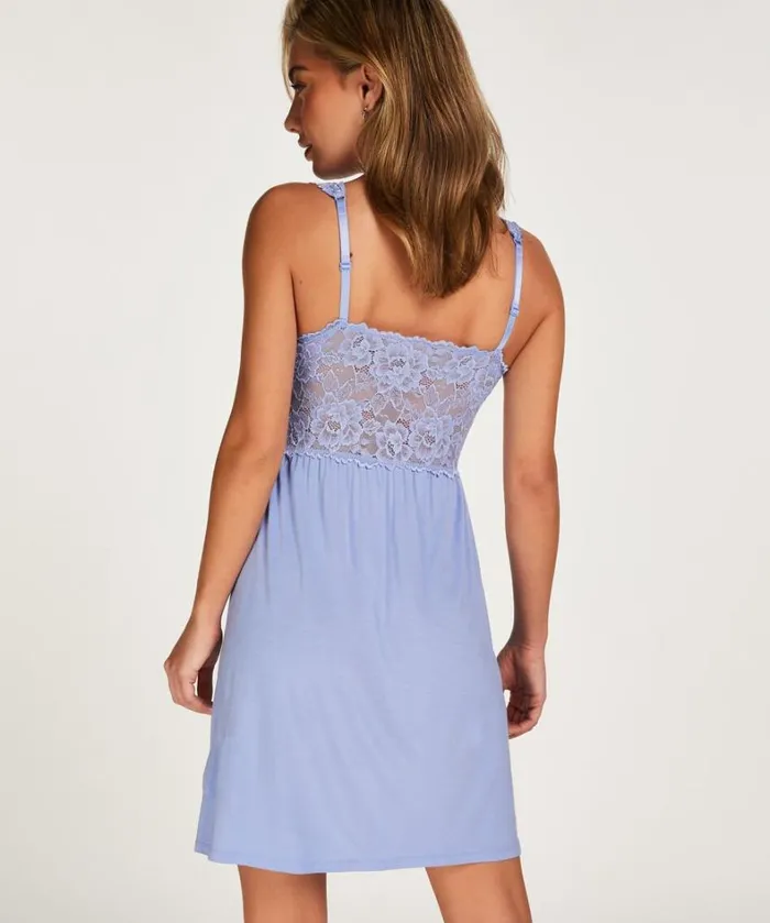 Hunkemller Nora Lace Slip Dress 8211 Blue Blue 8211 Women Hunkemller Nora Lace Slip Dress 8211 Blue Blue 8211 Women