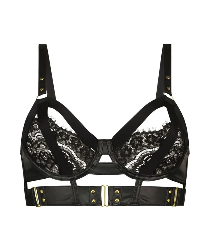 Hunkemller Occult Nonpadded Longline Underwired Bra 8211 Black Black 8211 Women Hunkemller Occult Nonpadded Longline Underwired Bra 8211 Black Black 8211 Women