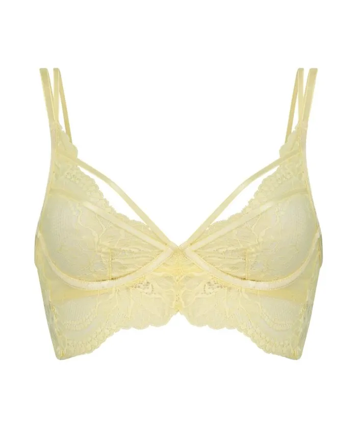 Hunkemller Raquel NonPadded Longline Underwired Bra 8211 Yellow Yellow 8211 Women Hunkemller Raquel NonPadded Longline Underwired Bra 8211 Yellow Yellow 8211 Women