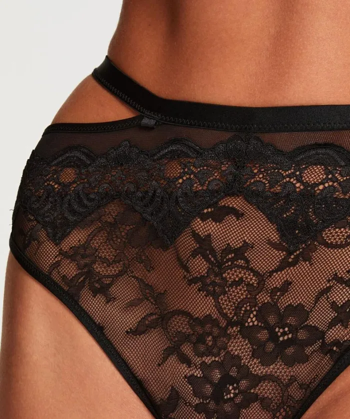 Hunkemller Sienna High Leg Thong 8211 Black Black 8211 Women Hunkemller Sienna High Leg Thong 8211 Black Black 8211 Women