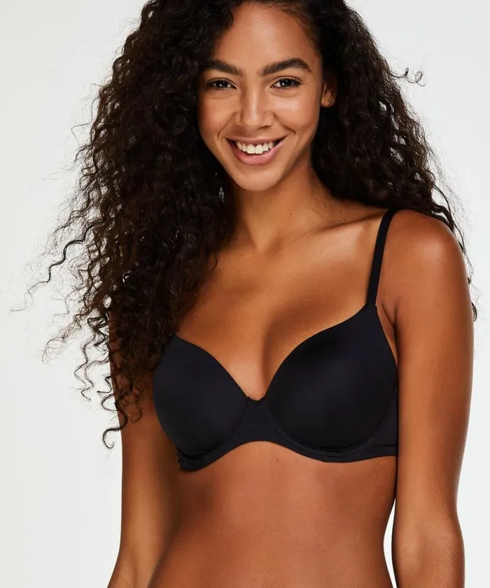 Hunkemller Super Soft Padded Underwired Bra 8211 Black Black 8211 Women