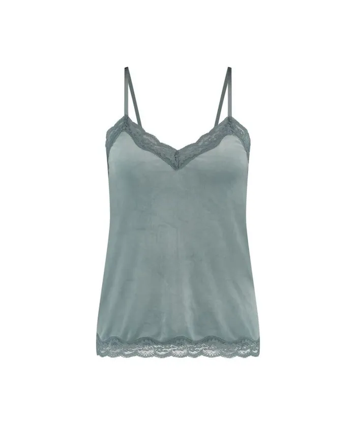 Hunkemller Velvet Lace Cami 8211 Blue Blue 8211 Women Hunkemller Velvet Lace Cami 8211 Blue Blue 8211 Women