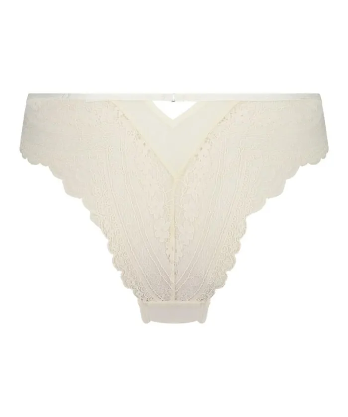 Hunkemller Wies High Leg Brazilian 8211 White White 8211 Women Hunkemller Wies High Leg Brazilian 8211 White White 8211 Women