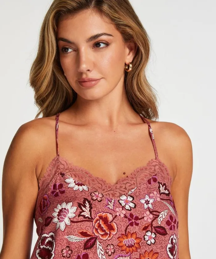 Hunkemller Woven Lace Cami Top 8211 Pink Pink 8211 Women Hunkemller Woven Lace Cami Top 8211 Pink Pink 8211 Women