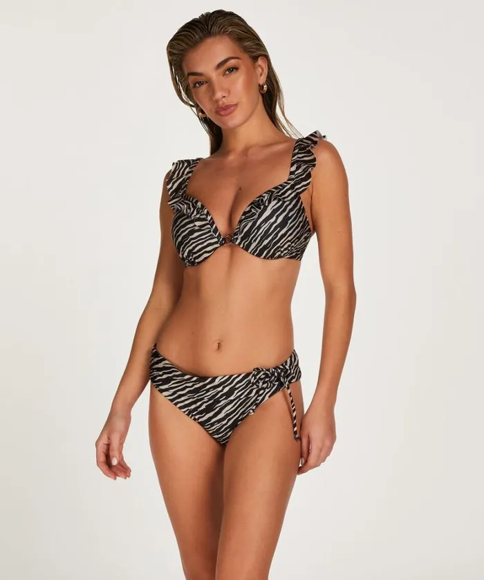 Hunkemller Zebra Bikini Bottoms 8211 Brown Brown 8211 Women