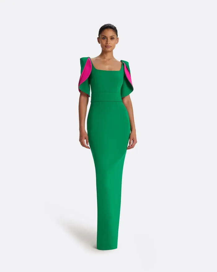 Icons Dara Jewel Green Long Dress Jewel Green Safiyaa Women