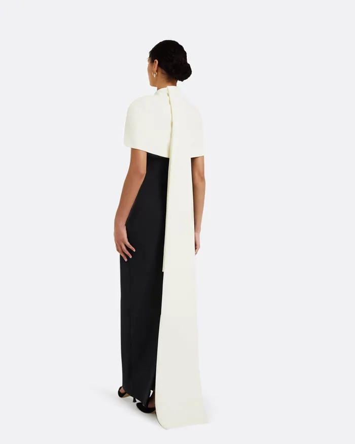 Icons Kalika Monochrome Long Dress Black 8211 Safiyaa Women