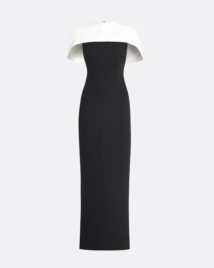 Icons Kalika Monochrome Long Dress Black 8211 Safiyaa Women