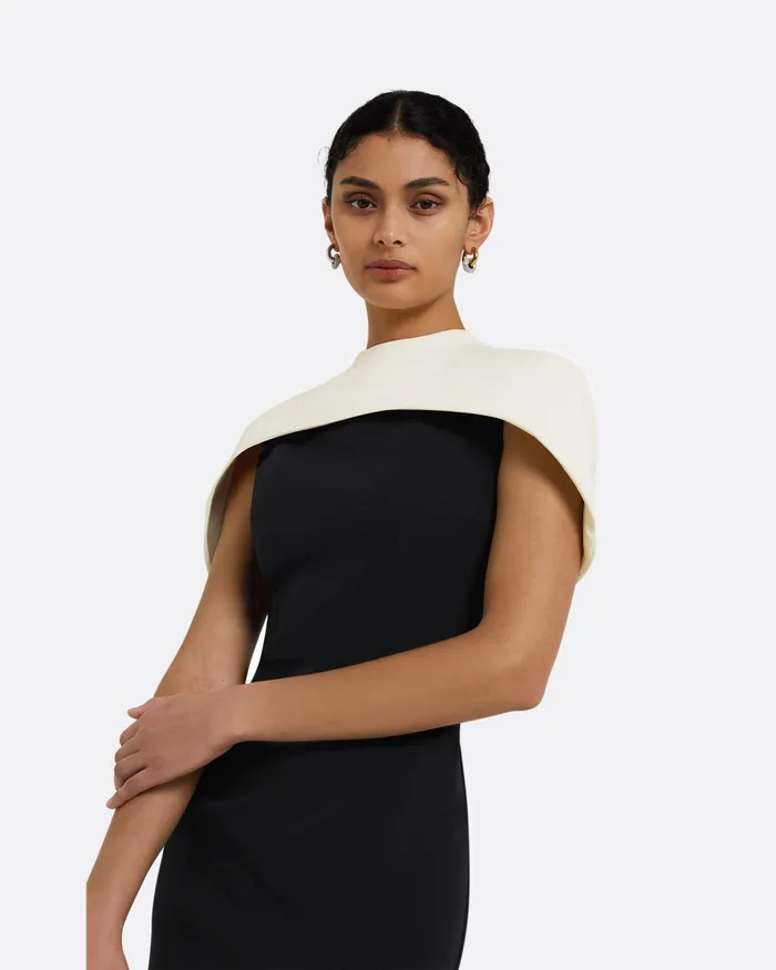Icons Kalika Monochrome Long Dress Black 8211 Safiyaa Women