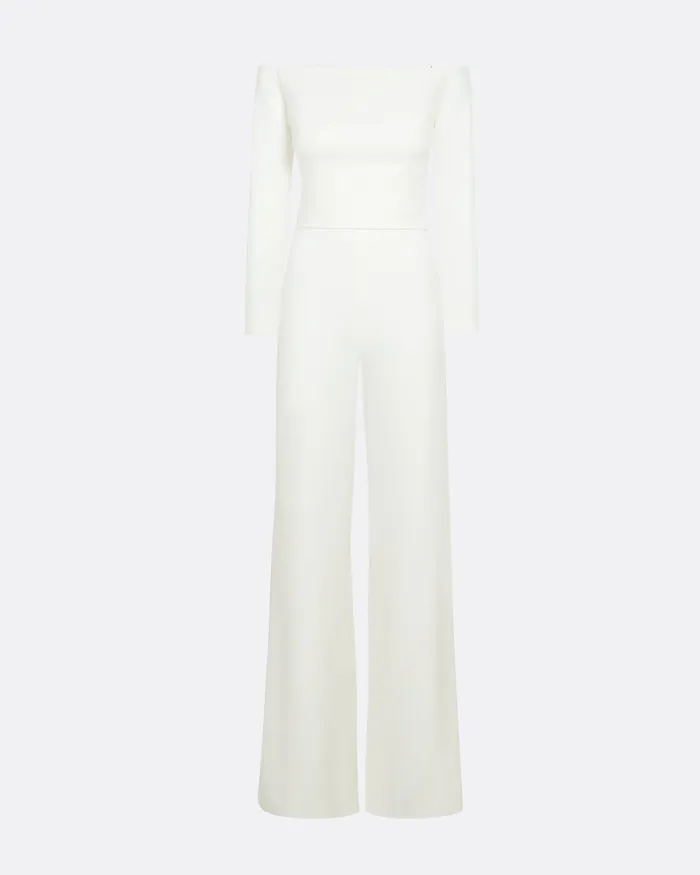 Icons Safiyaa Women Veasna Ivory Jumpsuit Ivory