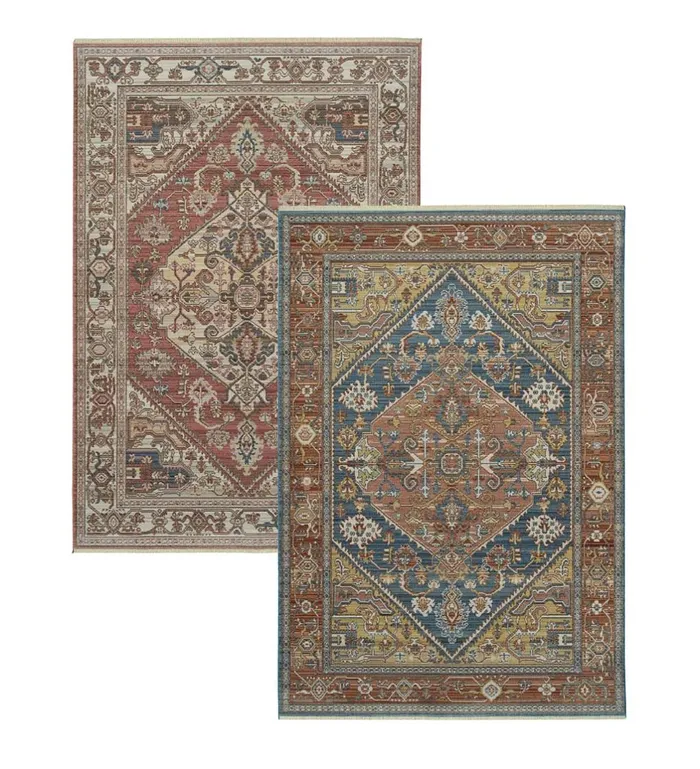 Indoor Living Strassburg Harlequin Easy Care Polyester Rug Plow and Hearth Home Office