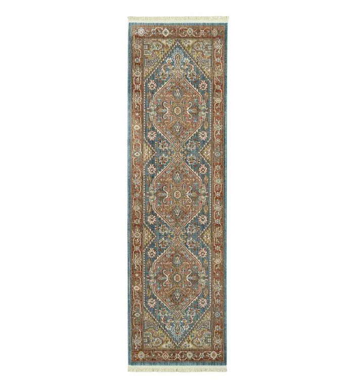 Indoor Living Strassburg Harlequin Easy Care Polyester Rug Plow and Hearth Home Office