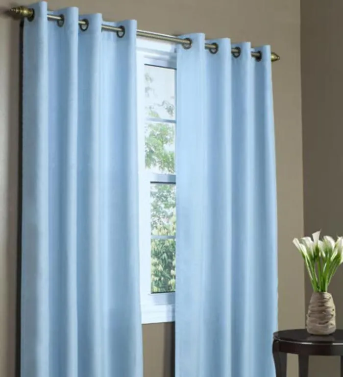 Indoor Living Thermovoile Lined GrommetTop EuropeanStyle Voile Panels Plow and Hearth Curtain Panels