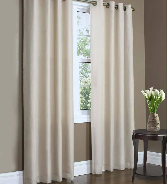 Indoor Living Thermovoile Lined GrommetTop EuropeanStyle Voile Panels Plow and Hearth Curtain Panels