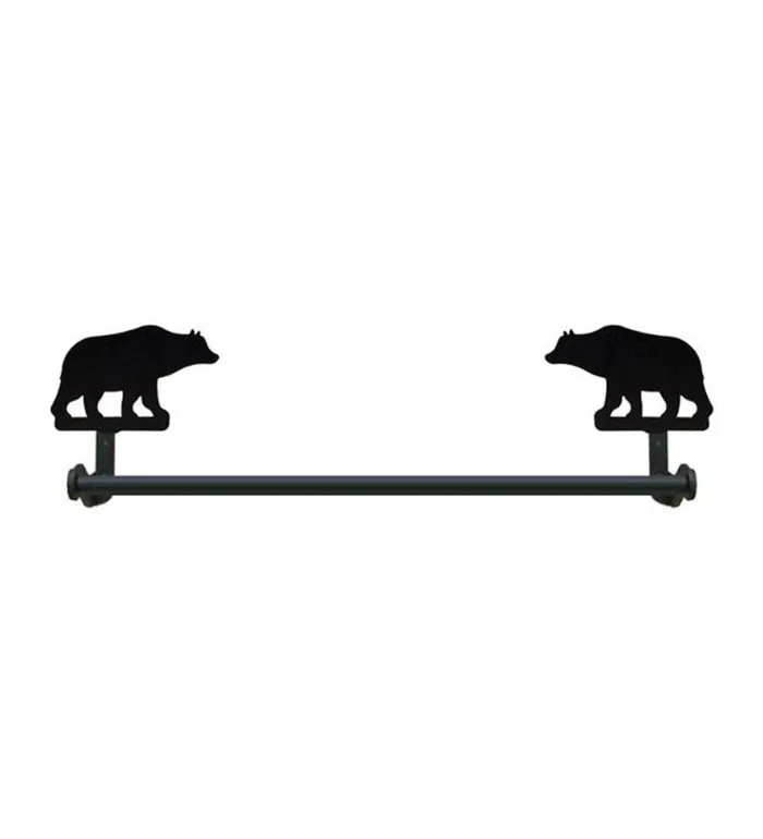 Indoor Living UsaMade Wrought Iron Decorative Towel Bars Plow and Hearth Bath Accessories