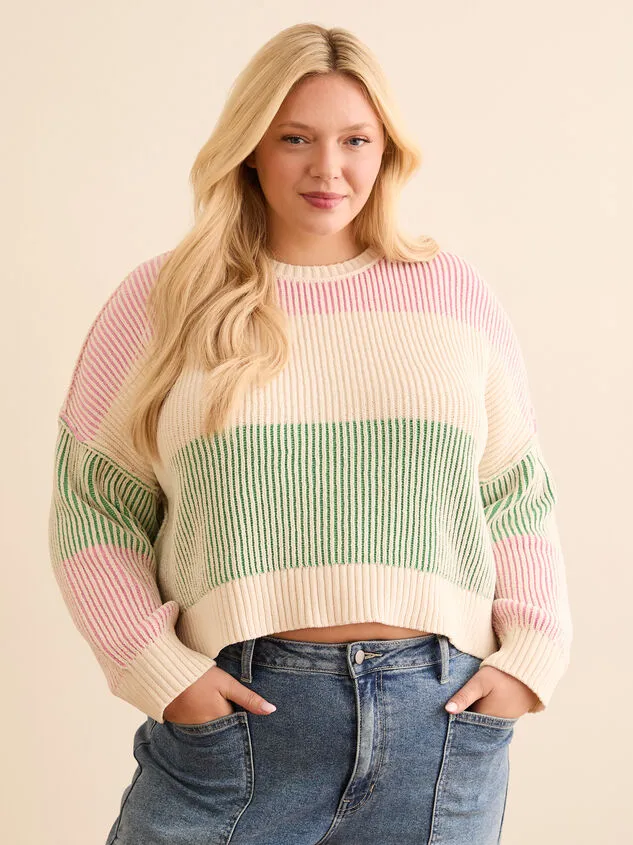 Indy Striped Sweater Bluecombo Women Altar039d State Sweaters Cardigans