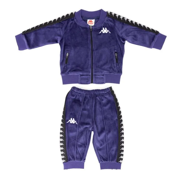 Infants 222 Banda Neash Tracksuit 8211 Blue Marine Black Blue Marine Black Kids Kappa Tracksuits