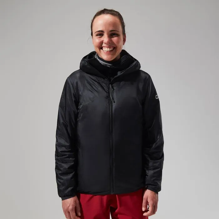 Insulated Women Berghaus MTN Arete LB Synthetic Hoody 8211 BlackGrey