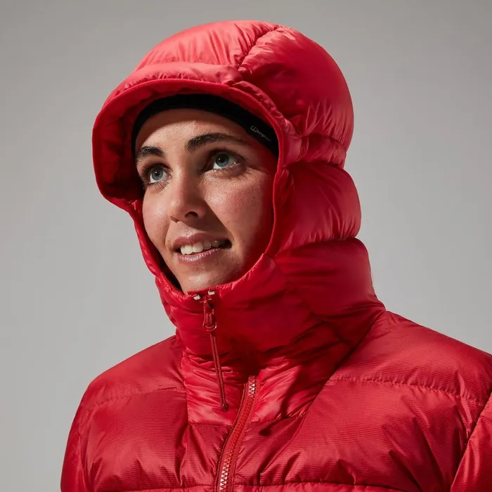 Insulated Women Berghaus MTN Arete Ultra Down Hoody 8211 Red