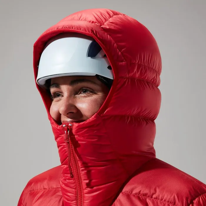 Insulated Women Berghaus MTN Arete Ultra Down Hoody 8211 Red