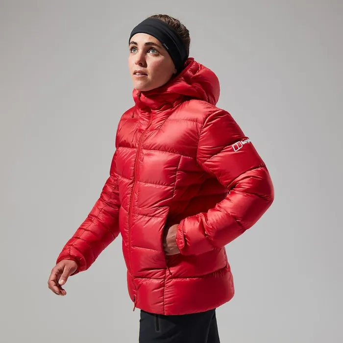 Insulated Women Berghaus MTN Arete Ultra Down Hoody 8211 Red
