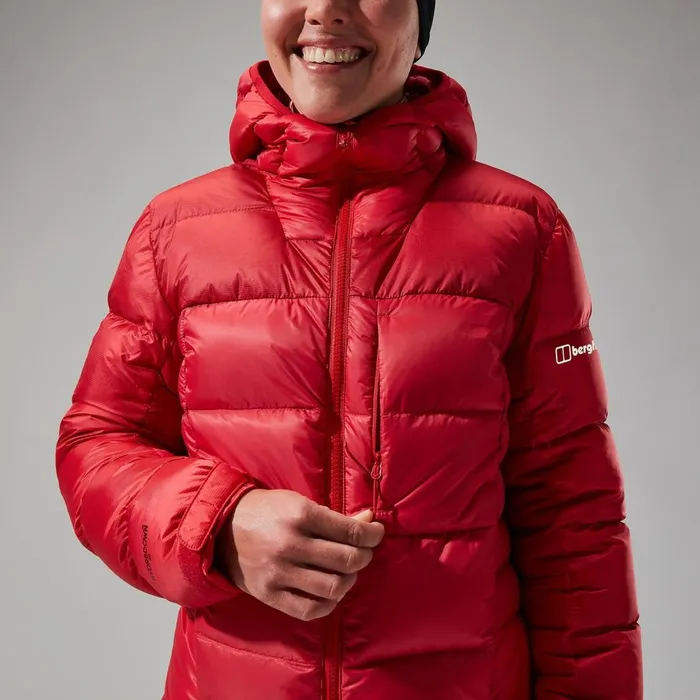 Insulated Women Berghaus MTN Arete Ultra Down Hoody 8211 Red
