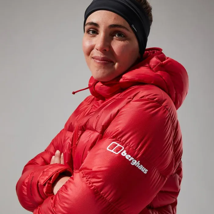 Insulated Women Berghaus MTN Arete Ultra Down Hoody 8211 Red