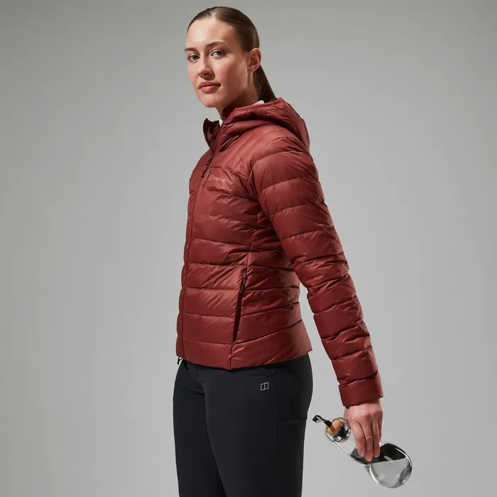 Insulated Women Berghaus Silksworth Hooded Down Insulated Jacket 8211 Red