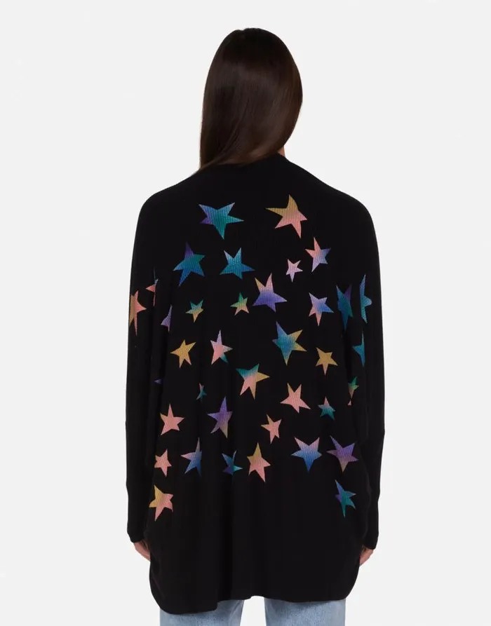 Irina Rainbow Stars Black Women Lauren Moshi Sweaters and Knits