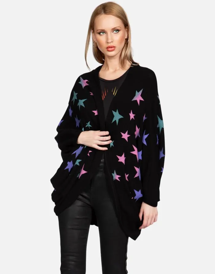 Isla Ombre Stars Black Women Lauren Moshi Sweaters and Knits