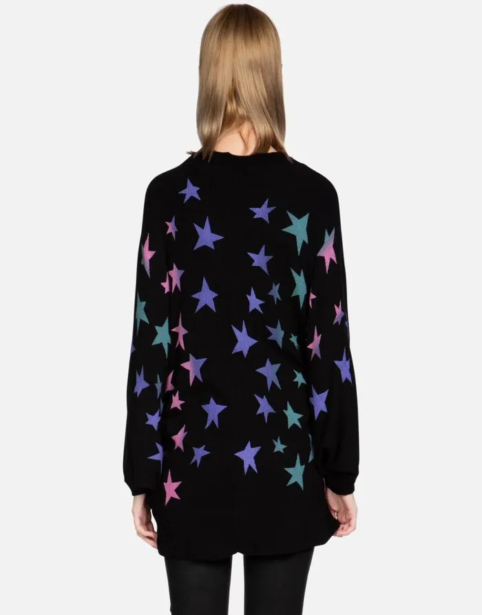 Isla Ombre Stars Black Women Lauren Moshi Sweaters and Knits
