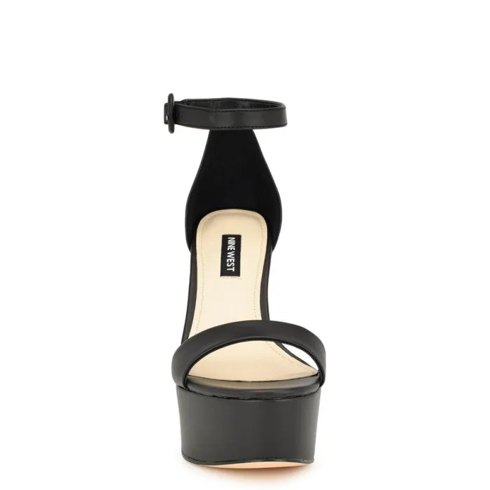 Ivana Ankle Strap Sandals Black Women Nine West Sandals