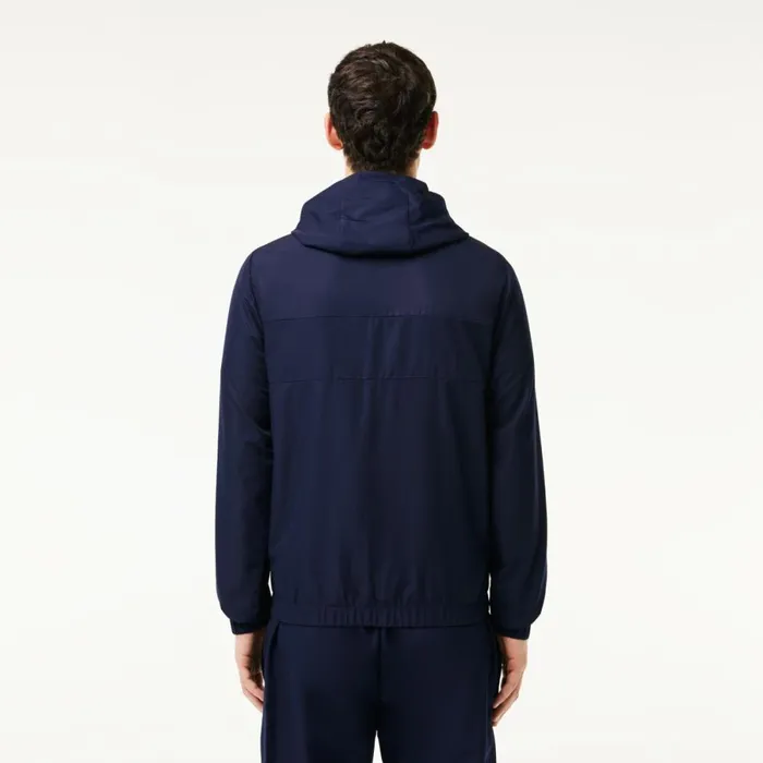Jackets and Coats Men Lacoste Men039s Water Repellent ZipUp Tennis Jacket Navy Blue 5fs