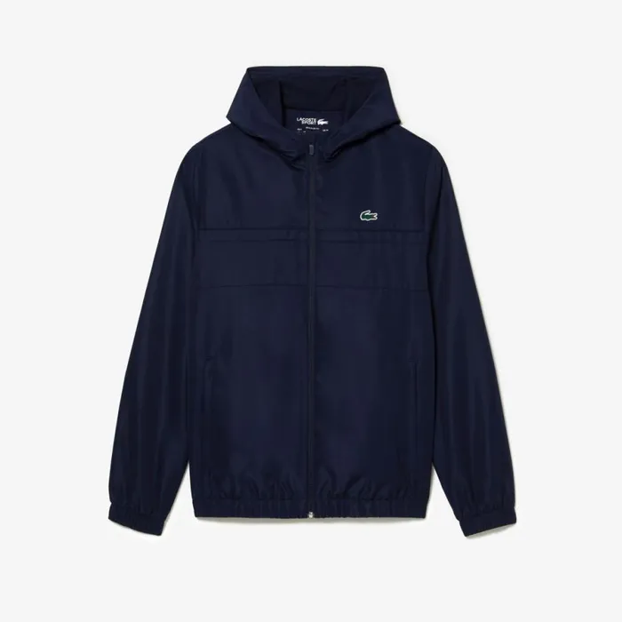 Jackets and Coats Men Lacoste Men039s Water Repellent ZipUp Tennis Jacket Navy Blue 5fs