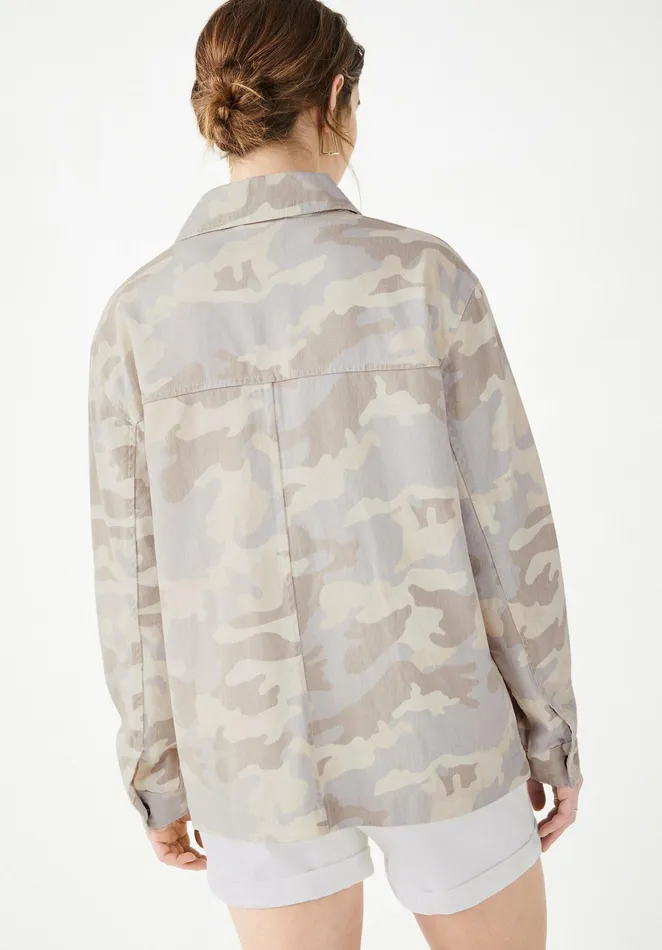 Jackets and Coats Women Hush Reid Cargo Jacket Soft Pink Camo
