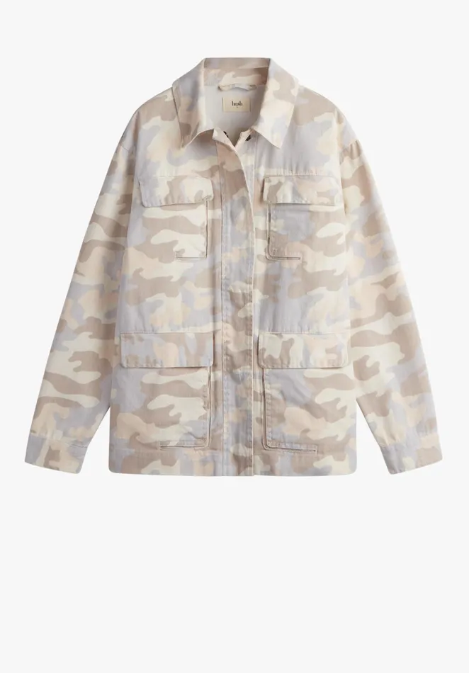 Jackets and Coats Women Hush Reid Cargo Jacket Soft Pink Camo