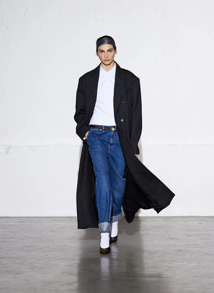 Jackets and Outerwear Women Tibi Kian Glenplaid Maxi Tux Coat