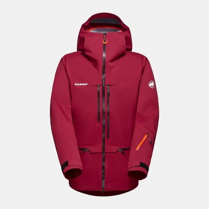 Jackets and Vests Men Mammut Haldigrat HS Hooded Jacket Blood Redblack