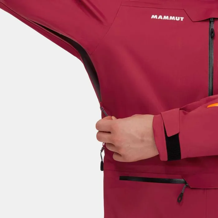 Jackets and Vests Men Mammut Haldigrat HS Hooded Jacket Blood Redblack Jackets and Vests Men Mammut Haldigrat HS Hooded Jacket Blood Redblack