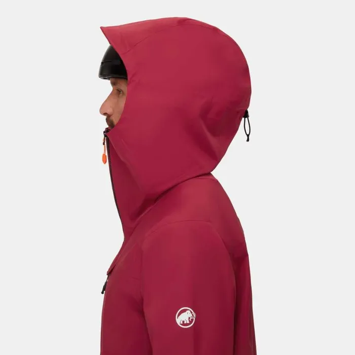 Jackets and Vests Men Mammut Haldigrat HS Hooded Jacket Blood Redblack Jackets and Vests Men Mammut Haldigrat HS Hooded Jacket Blood Redblack