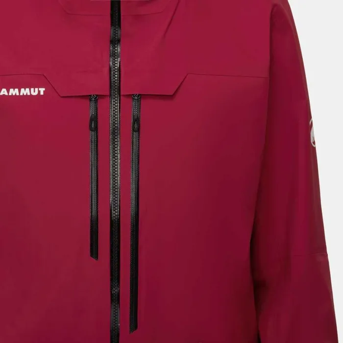 Jackets and Vests Men Mammut Haldigrat HS Hooded Jacket Blood Redblack Jackets and Vests Men Mammut Haldigrat HS Hooded Jacket Blood Redblack