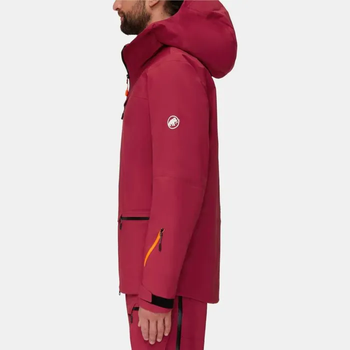 Jackets and Vests Men Mammut Haldigrat HS Hooded Jacket Blood Redblack Jackets and Vests Men Mammut Haldigrat HS Hooded Jacket Blood Redblack