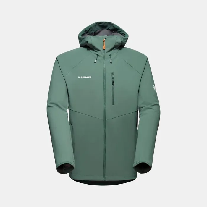 Jackets and Vests Men Mammut Ultimate Comfort SO Hooded Jacket Dark Jade
