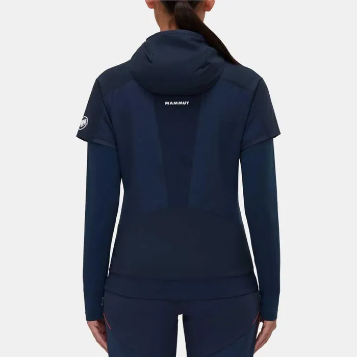 Jackets and Vests Women Mammut Aenergy IN Hybrid Hooded Vest Marine Jackets and Vests Women Mammut Aenergy IN Hybrid Hooded Vest Marine