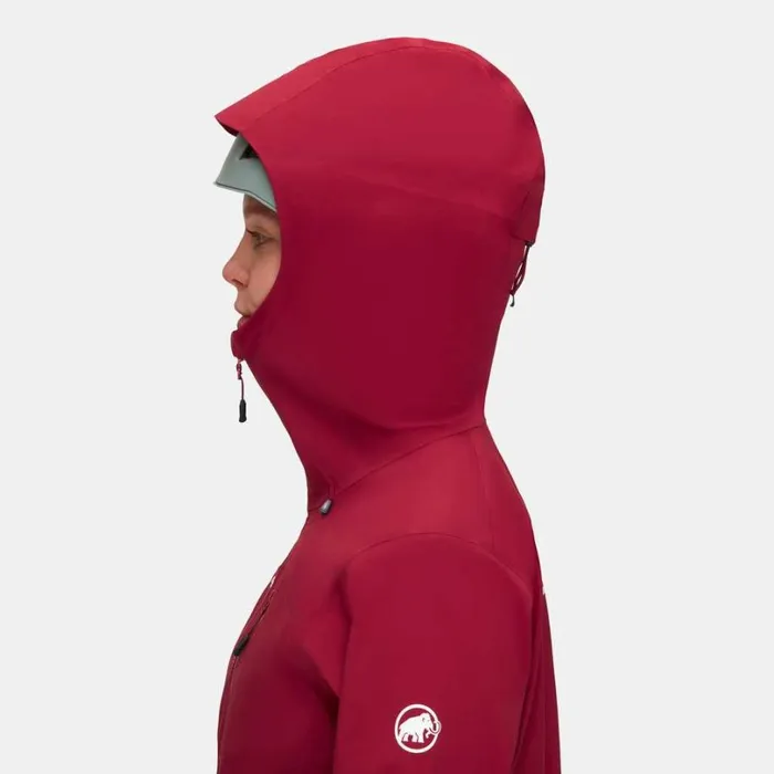 Jackets and Vests Women Mammut Alto Guide HS Hooded Jacket Blood Red Jackets and Vests Women Mammut Alto Guide HS Hooded Jacket Blood Red