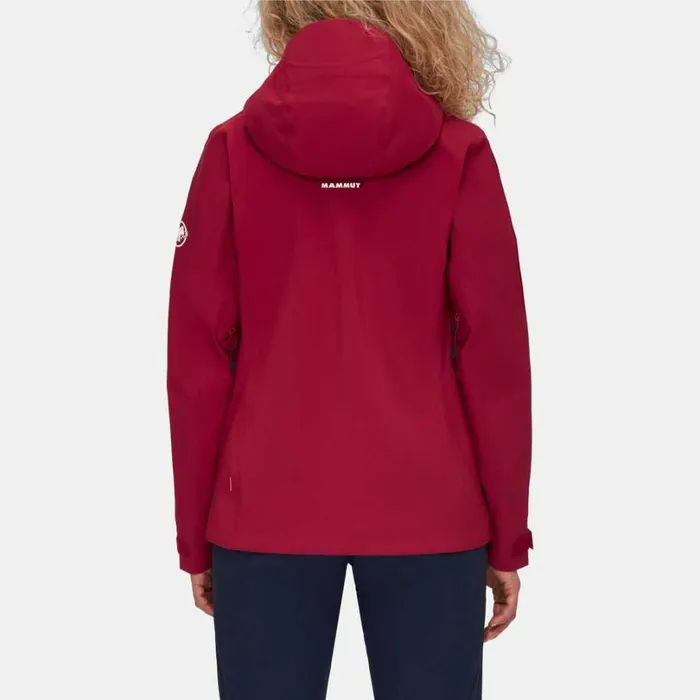 Jackets and Vests Women Mammut Alto Guide HS Hooded Jacket Blood Red Jackets and Vests Women Mammut Alto Guide HS Hooded Jacket Blood Red