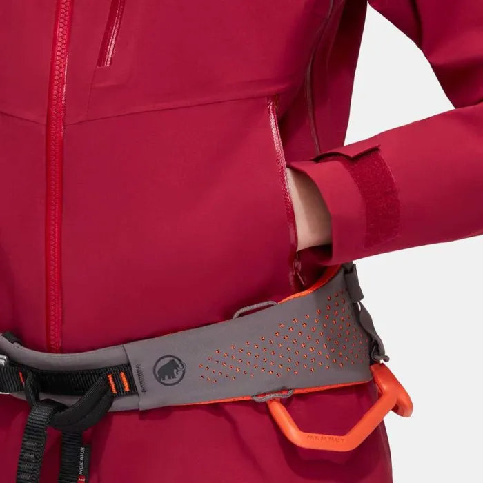 Jackets and Vests Women Mammut Alto Guide HS Hooded Jacket Blood Red Jackets and Vests Women Mammut Alto Guide HS Hooded Jacket Blood Red