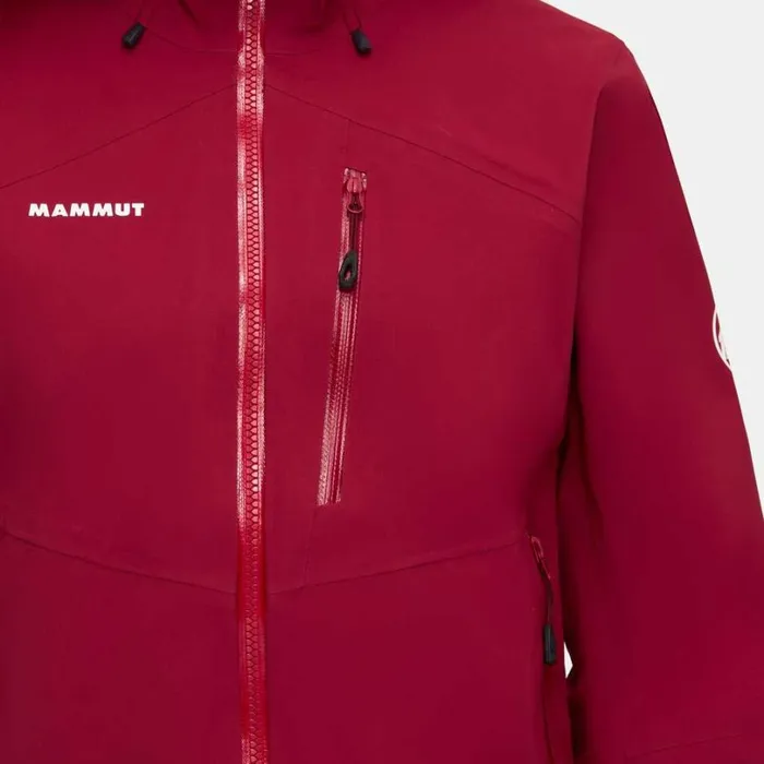 Jackets and Vests Women Mammut Alto Guide HS Hooded Jacket Blood Red Jackets and Vests Women Mammut Alto Guide HS Hooded Jacket Blood Red