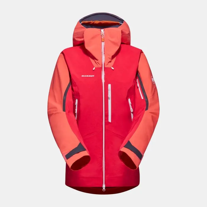 Jackets and Vests Women Mammut Nordwand Pro HS Hooded Jacket Azaleabarberry
