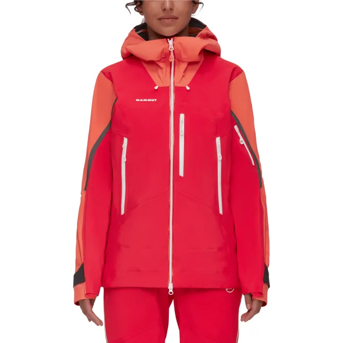Jackets and Vests Women Mammut Nordwand Pro HS Hooded Jacket Azaleabarberry Jackets and Vests Women Mammut Nordwand Pro HS Hooded Jacket Azaleabarberry